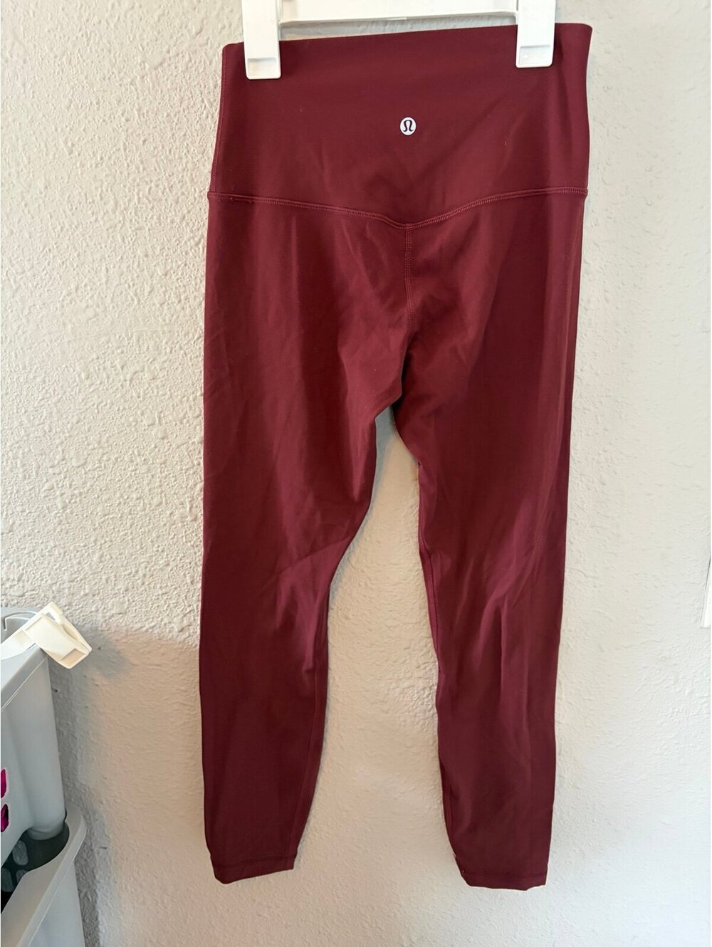Lululemon Align High-Rise Pant 25in Red size 6. GUC for normal pilling/wash wear
